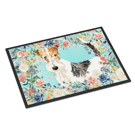 Carolines Treasures 18 x 27 in. Fox Terrier Indoor or Outdoor Mat CK3402MAT